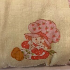 Strawberry Shortcake vintage handmade patchwork pillow